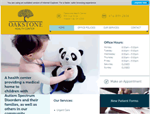 Tablet Screenshot of oakstonehealthcenter.org